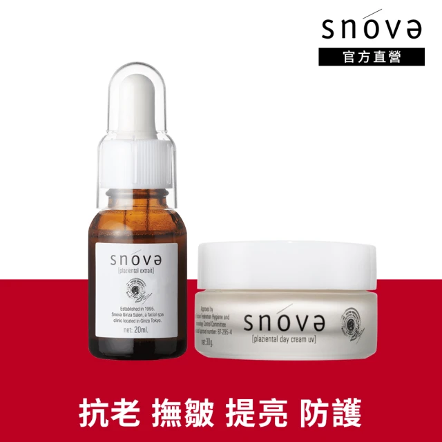 SNOVA即期品 SNOVA 絲若雪滋潤養膚組(精華液20mlx1+乳霜30gx1)