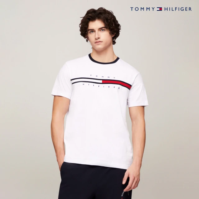 Tommy Hilfiger 官方旗艦館 標誌印花圓領 T 