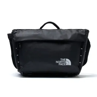 【The North Face 官方旗艦】北面男女款黑色耐磨翻蓋設計休閒單肩包｜81DP53R(斜背包)