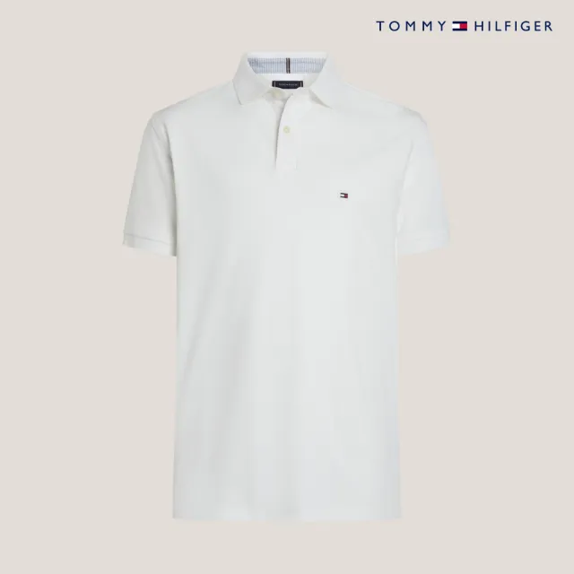 【TOMMY HILFIGER】官方旗艦館 彈力標準版型 Polo 衫_白色
