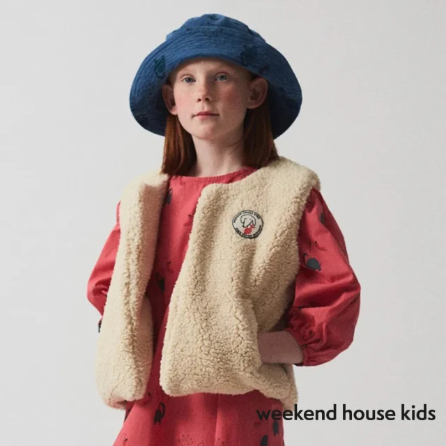 weekend house kids 絨毛保暖背心(米色)