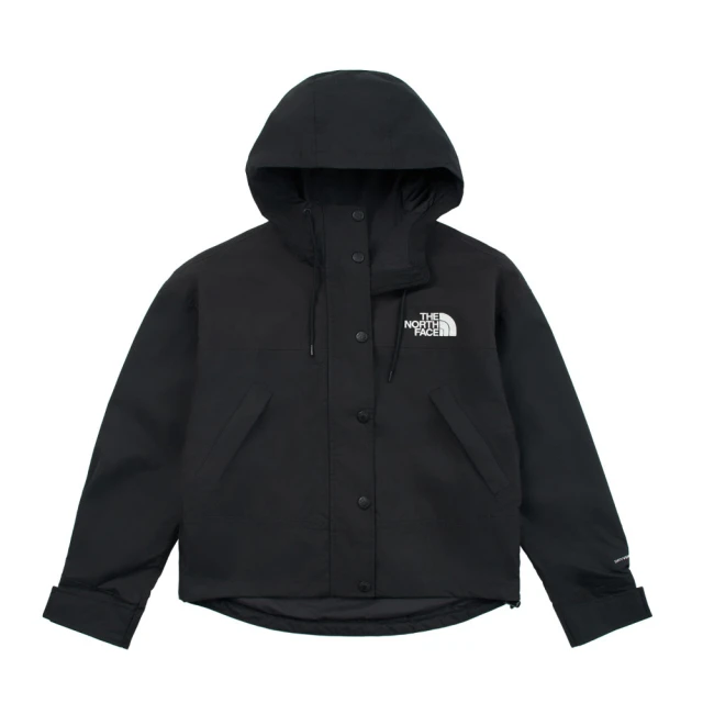 The North Face 北臉 外套 女 運動連帽外套 防潑水 衝鋒衣 亞規 W REIGN ON JACKET 黑粉 NF0A8DGKJK3