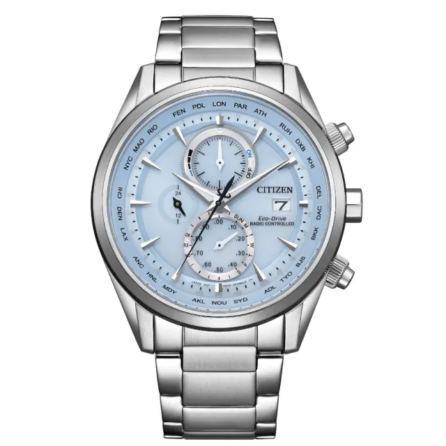 【CITIZEN 星辰】希望之藍限定款電波腕錶  禮物  手錶(AT8260-69M)