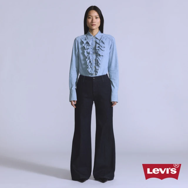 LEVIS Blue Tab™ 女款 西裝式丹寧牛仔喇叭褲 / 靴型褲 人氣新品 001LY-0000