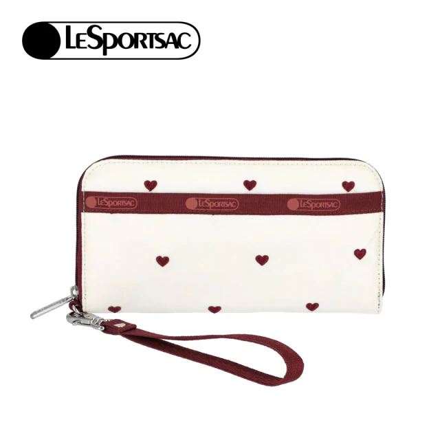 LesportsacLesportsac 腕帶錢包手拿包(莓果心刺繡)
