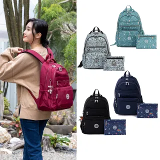 【iBrand】情人節禮物 經典百搭輕盈多口袋後背包(多色任選)