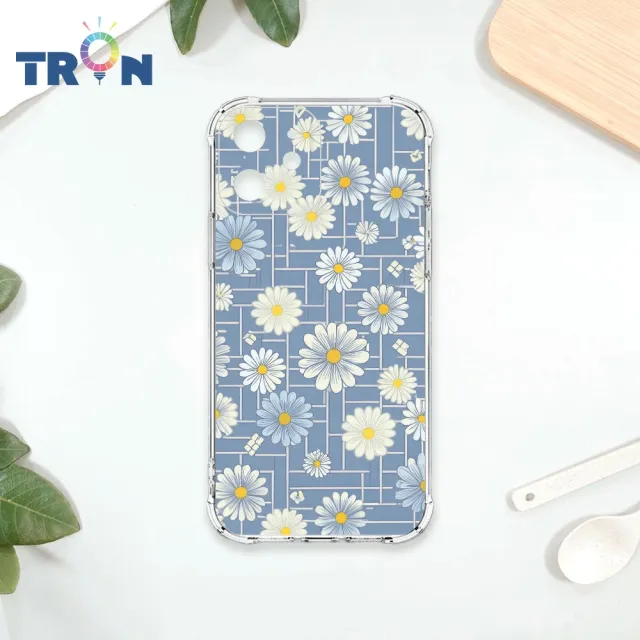 【TRON】三星A系列 日方格小雛菊系列 四角防摔軟殼手機殼(A71/ A70/ A42/ A35/ A34/ A33/ A31/ A15/ A9)