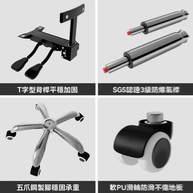 【萬虎旗艦店】海綿坐墊 帶腳踏 超纖皮 滑軌扶手(電腦椅 電競椅 人體工學椅 躺椅 靠背椅 書桌椅 預購15天)
