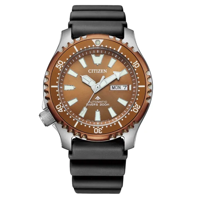 【CITIZEN 星辰】PROMASTER 鋼鐵河豚EX Plus潛水機械錶  禮物  手錶(NY0164-65X)