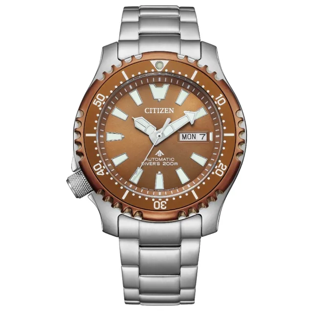 【CITIZEN 星辰】PROMASTER 鋼鐵河豚EX Plus潛水機械錶  禮物  手錶(NY0164-65X)
