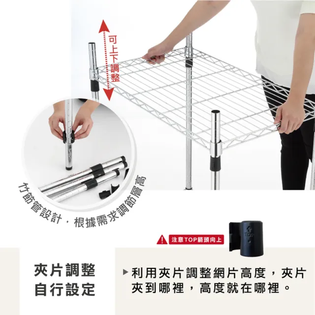 【KIWISH】鐵架MIT四層架60x46x180cm-雙色(鐵架/收納架/層架/置物架/鐵力士架/廚房架/波浪架)