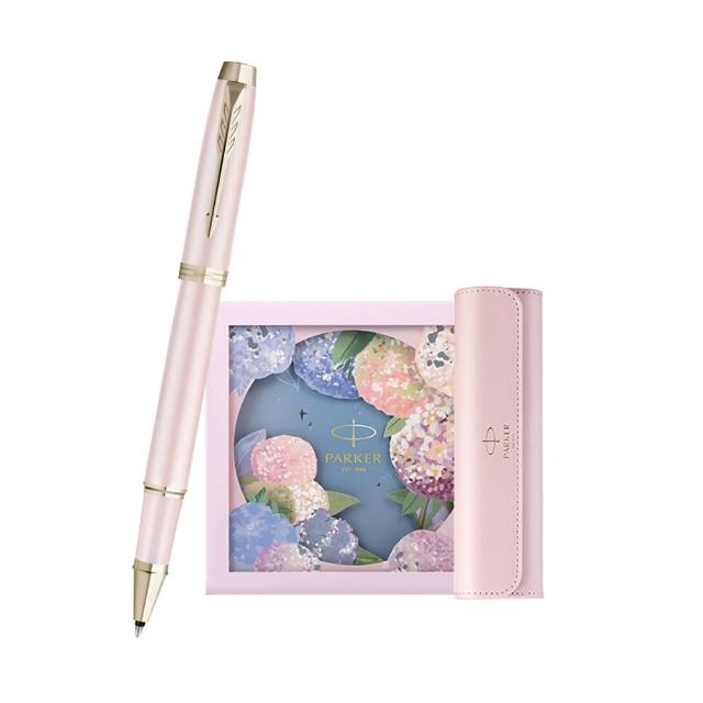 【PARKER】派克 新IM系列 粉色幻想（淡粉色）鋼珠筆繡球花筆套組禮盒(IM)