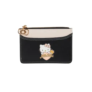 【OUTDOOR】聖誕節交換禮物  Hello Kitty票卡零錢夾-黑 ODKT24J05BK