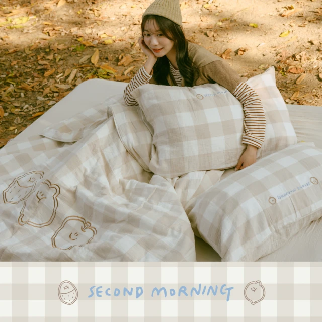 GOLDEN-TIME 40支精梳棉薄被套床包組-北歐風尚(