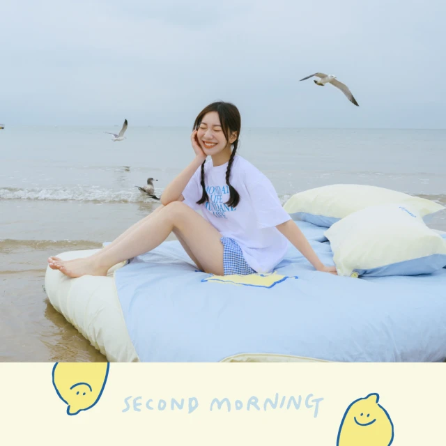 翔仔居家 60支長纖棉 薄被套/被單-LEMONADE(雙人