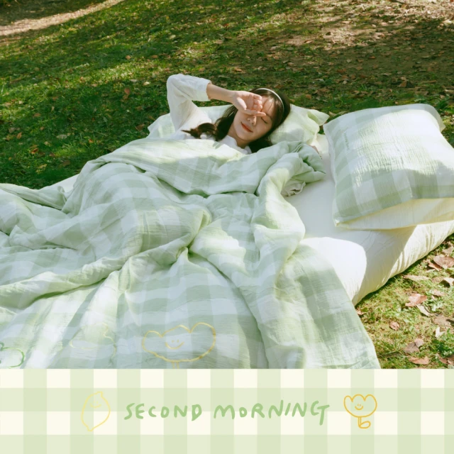 翔仔居家 60支長纖棉 薄被套/被單-LEMONADE(雙人