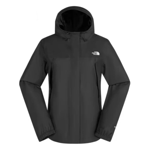 The North Face 北臉 外套 女 運動連帽外套 防潑水 透氣 衝鋒衣 W ANTORA RAIN JACKET 黑 NF0A8DFAJK3