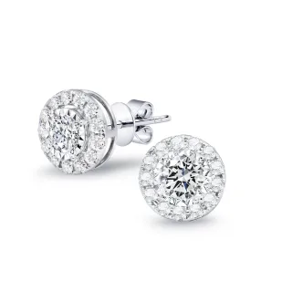 【King Star】GIA 60分 Dcolor 天然鑽石耳環 雙用設計(3Excellent極優 八心八箭)