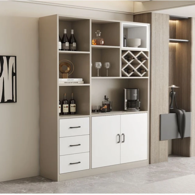 匠俱 中式博古架 120cm黃梨木色屏風隔斷 古董櫃 展示櫃