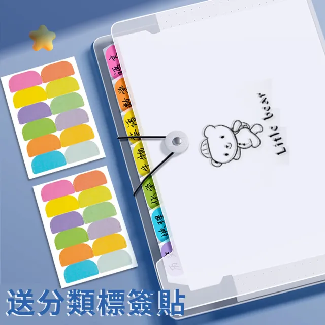 【Biuro】12層A4風琴夾透明文件袋 辦公室收納文件套 分類整理資料檔案夾 學生試卷收納袋 補習科目分類袋