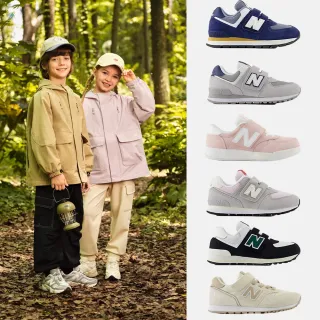 【NEW BALANCE】NB 童鞋 運動鞋 休閒鞋 慢跑鞋 魔鬼氈 574 996 373 中童 大童 多色(PV574HBO&YV996XB3-W)