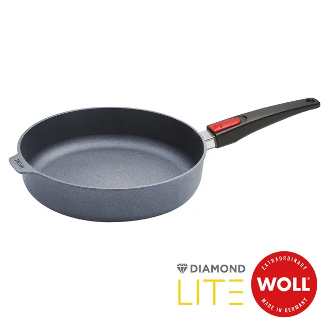 【Woll】德國歐爾DIAMOND LITE新鑽石 鑄造不沾深平底鍋32cm(電磁爐適用)