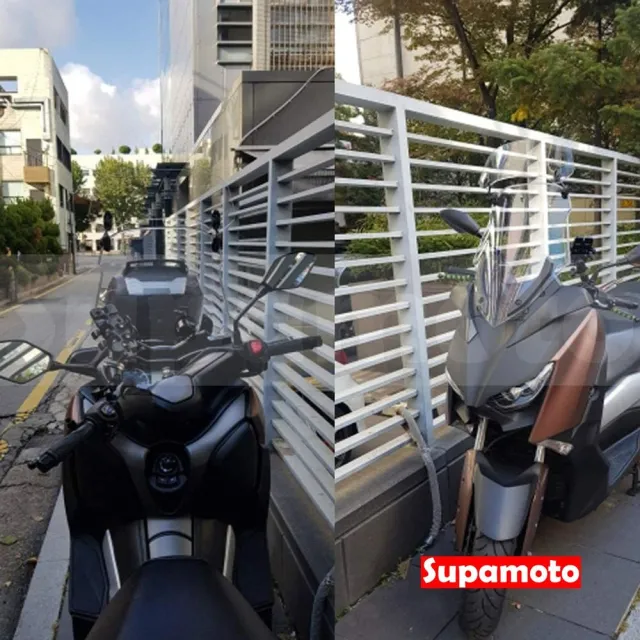 【Supamoto】加高擋風鏡—E透明(雙支架/整流罩/檔車/大羊/速可達/ADV/通用/街車/仿賽/可調/機車改裝)