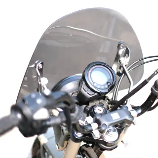 【Supamoto】通用擋風鏡—33淺黑(風鏡/復古/整流罩/檔車/街車/CT125/CB350/機車改裝)