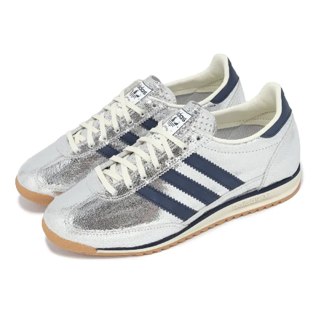 adidas 愛迪達】休閒鞋SL 72 OG W 女鞋銀藍膠底復古皮革愛迪達(JH8654