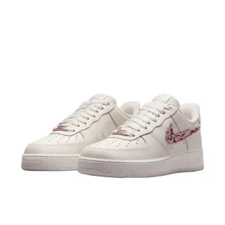 【NIKE 耐吉】Nike Air Force 1 Molten Swoosh W 液態金屬 粉勾 玫瑰金 粉色 女鞋 休閒鞋 IF1686-161