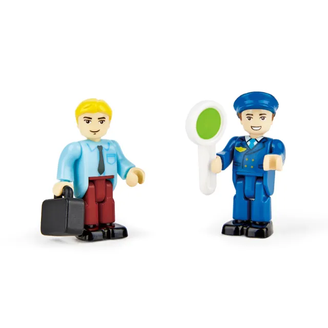 【德國Hape】城市科技列車-7件組(軌道遊戲/家家酒玩具/木製玩具/木頭玩具)