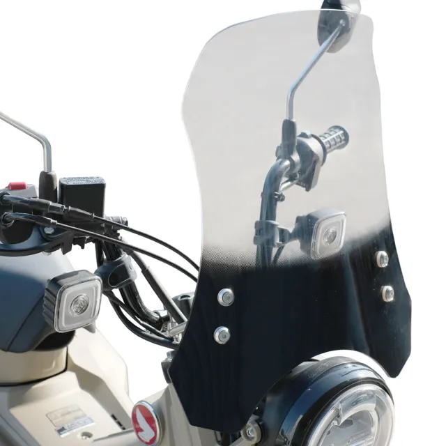 【Supamoto】通用擋風鏡—加長雙色(風鏡/復古/整流罩/檔車/街車/CT125/CB350/機車改裝)