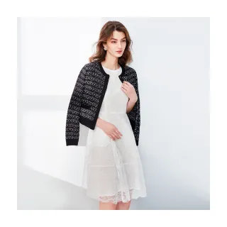 【Le Polka】精緻立體繡花蕾絲禮服洋裝-女