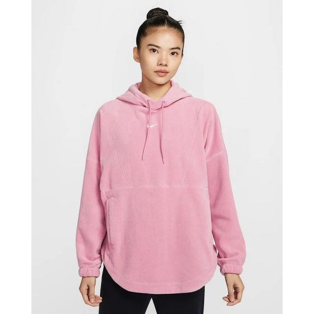 NIKE 耐吉NIKE 耐吉 連帽上衣 帽T 女款 AS W NK ONE TF PO HOODIE POLAR 粉紅色(FV8077699)