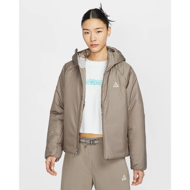 NIKE 耐吉 ACG 鋪棉外套 休閒外套 保暖外套 女款 AS W ACG TFADV PRMLFT RPE DPE 棕色(FV7336233)