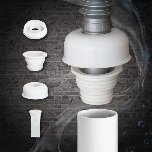 【JOHN HOUSE】下水管防臭密封圈套組 水槽洗衣機防蟲密封塞套裝 即插即用有效擋臭(密封圈)