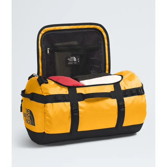 【The North Face】TNF 休閒 背提兩用旅行包 BASE CAMP DUFFEL - S 男 女 黃(NF0A52ST4WP)