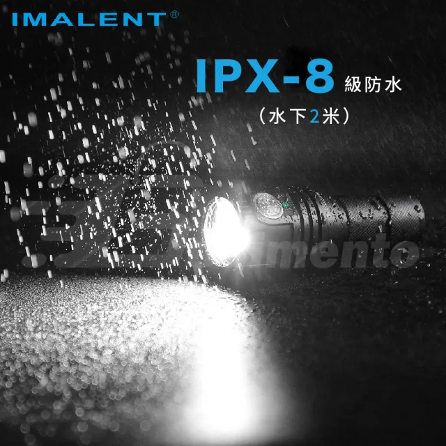 【IMALENT】艾美能特MS03冷白光 13000流明強光手電筒(可充電露營燈)