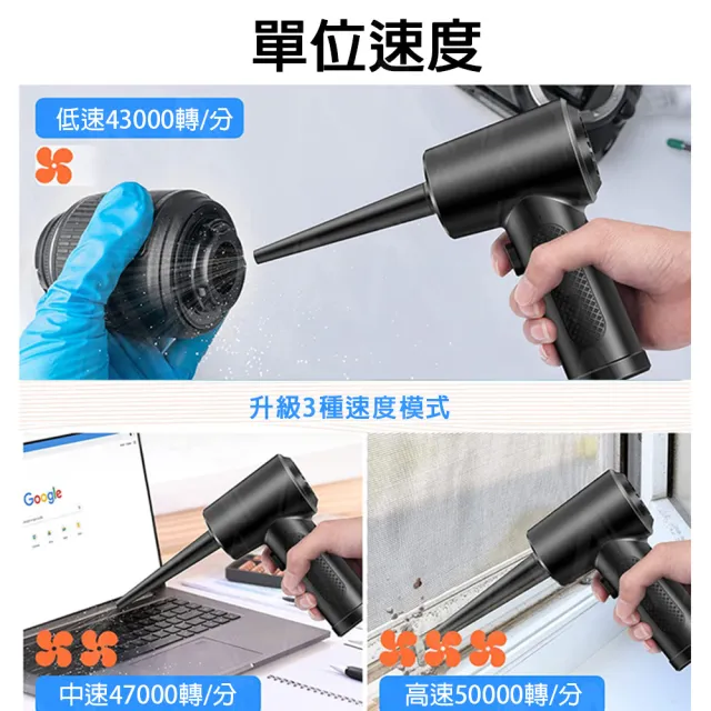 【AMA RM101】無線吹塵器 超高轉速 3種轉速 吹塵槍 電力壓縮空氣吹塵器 3.5小時快速充電 除塵器 吹塵器