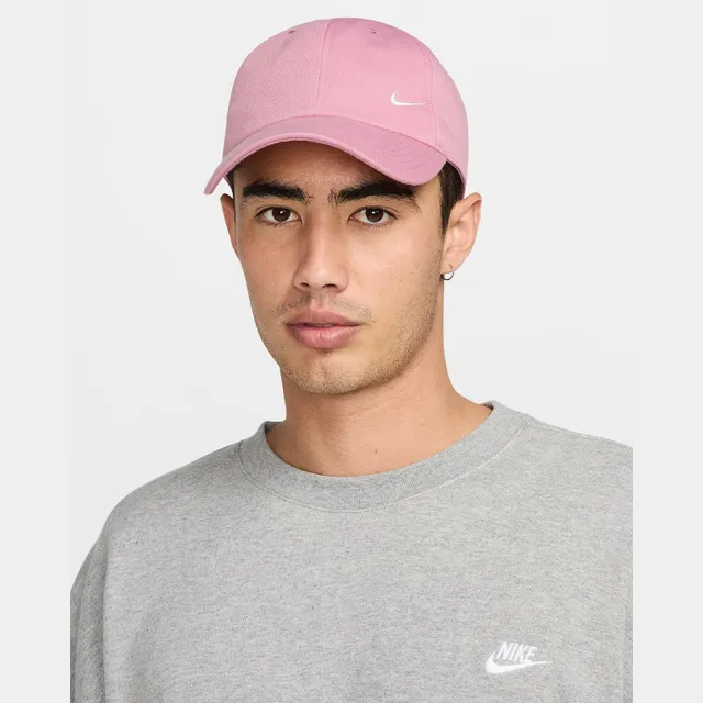 NIKE 耐吉】帽子運動帽棒球帽遮陽帽U NK CLUB CAP U CB SM SWSH L 粉FZ5698-699 - momo購物網-  好評推薦-2025年2月
