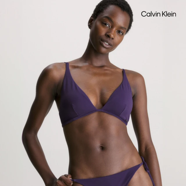 Calvin Klein 官方旗艦館 CK Core Archive 三角比基尼上衣_紫色