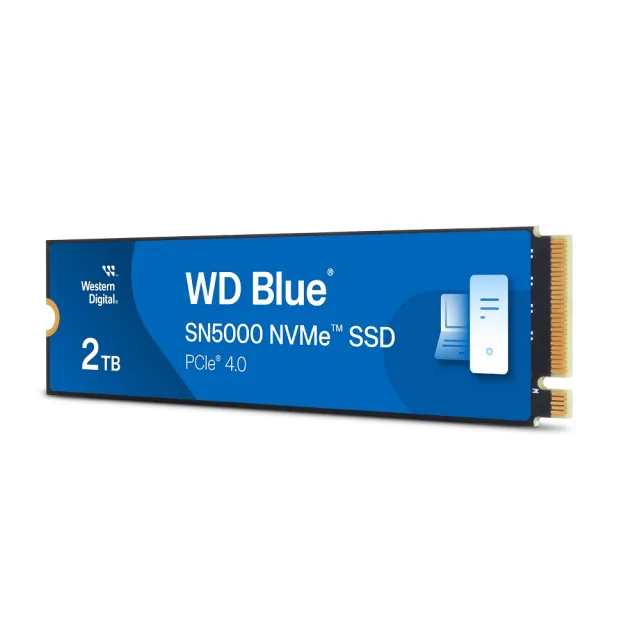 【WD 威騰】藍標 SN5000 2TB Gen4 M.2 NVMe PCIe SSD固態硬碟 最高讀取5150MB/s 5年保