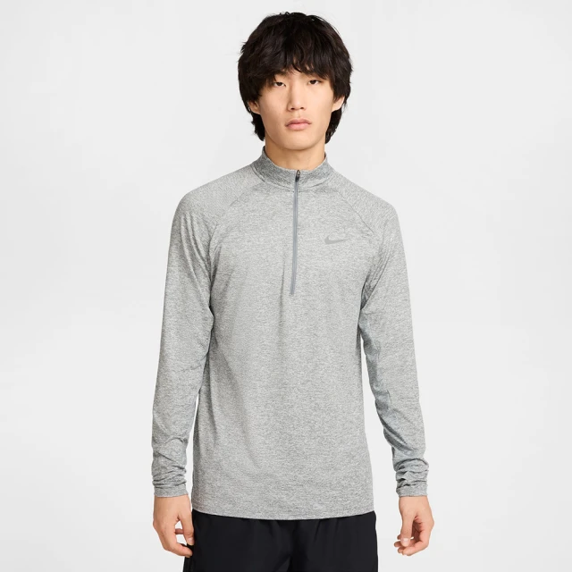 NIKE 耐吉 長袖上衣 男 AS M NK DF STRIDE HZ MIDLAYER 灰 HV2181-084