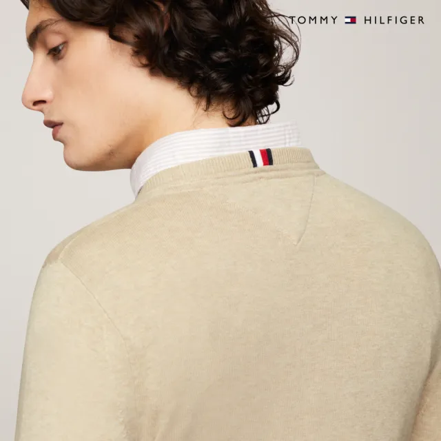 【TOMMY HILFIGER】官方旗艦館 Amherst 圓領毛衣_裸色