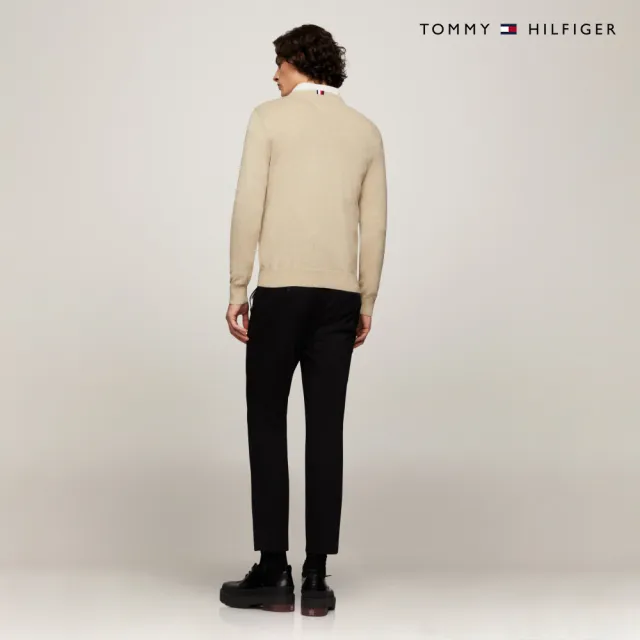 【TOMMY HILFIGER】官方旗艦館 Amherst 圓領毛衣_裸色