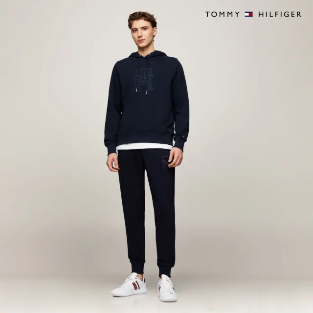 【TOMMY HILFIGER】官方旗艦館 Monogram縫飾帽T_藍色