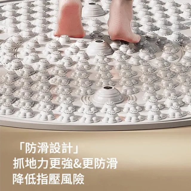 【ANTIAN】七磁石 加厚矽膠原地慢跑指壓板 腳底按摩墊 足底按摩腳墊 運動墊(55cm)