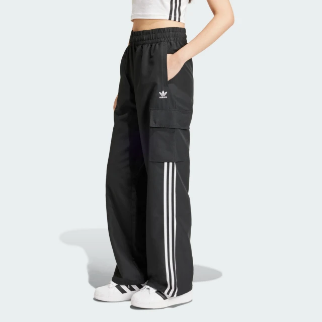 adidas 愛迪達adidas 愛迪達 長褲 女款 運動褲 三葉草 3S CARGO PANTS 黑 JF1292