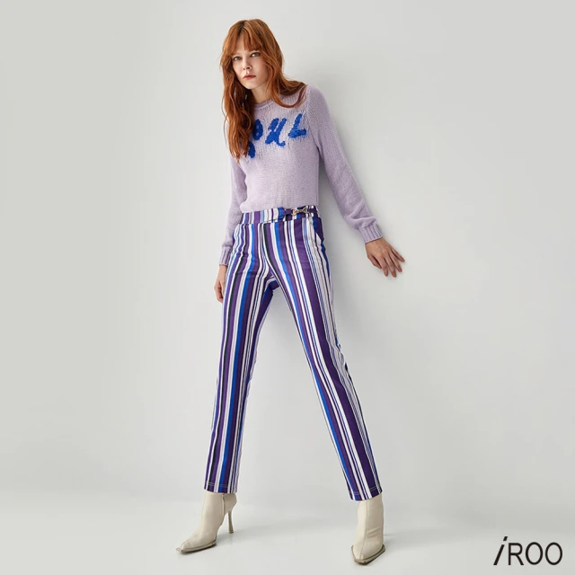 PING 女款側邊絨布剪接九分喇叭褲-灰(GOLF/高爾夫球