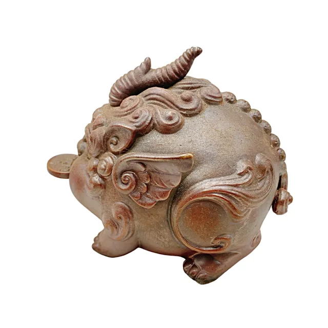 【藏古祥館】柴燒咬金獸 淺色(柴燒)